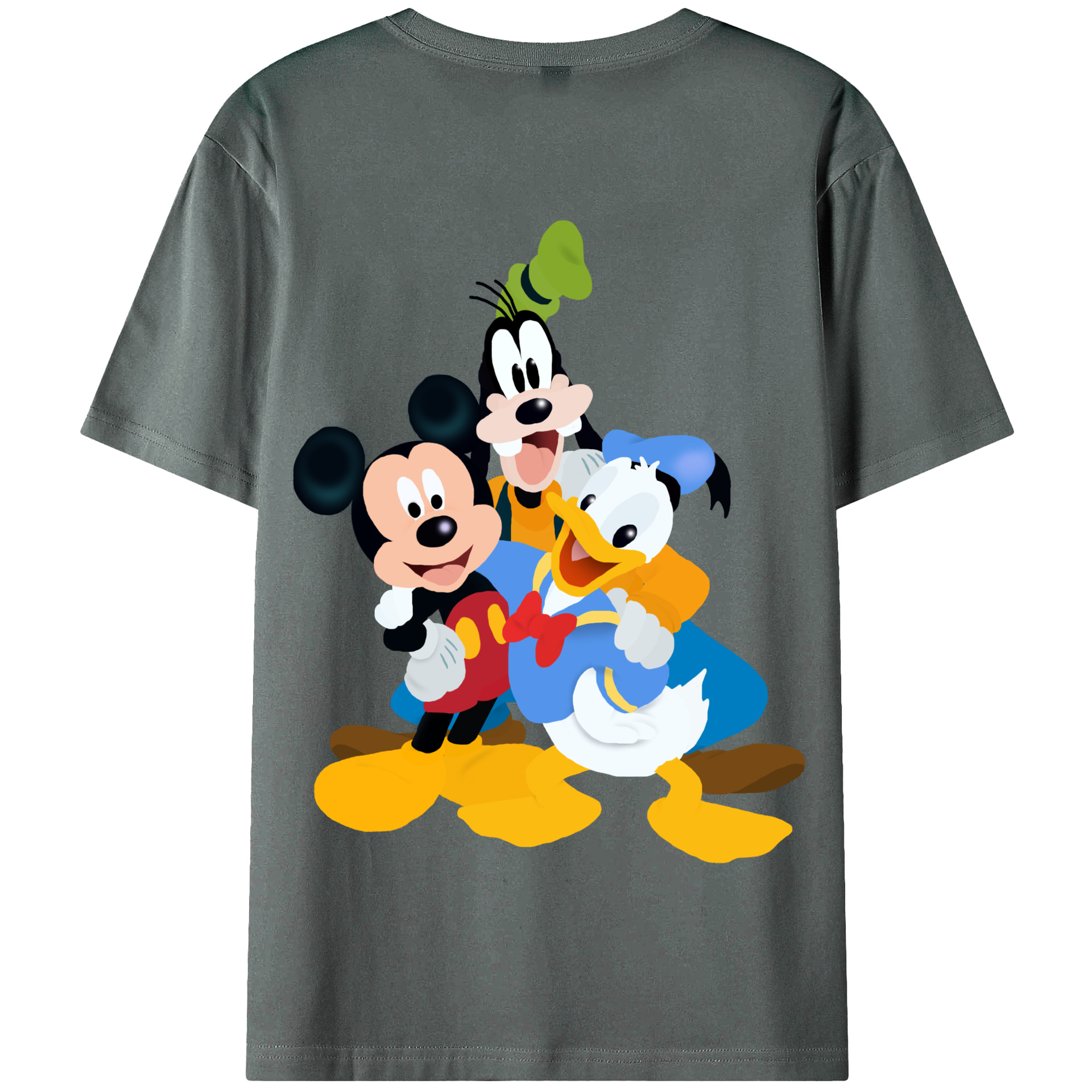 （画像用） ミッキーマウス Mickey Mouse 綿100％半袖Tシャツ（背面プリント）